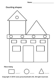 15 Counting Shapes Worksheets Kindergarten / worksheeto.com