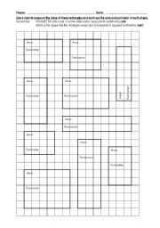 Rectangle Area and Perimeter Grid Worksheets Image