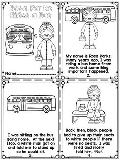 Rosa Parks Activity Printable