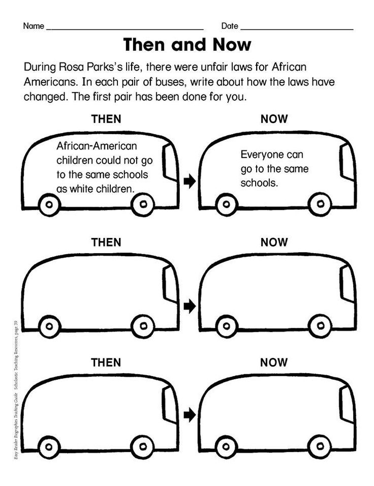 Rosa Parks Worksheets