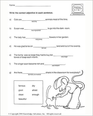 2nd Grade Language Worksheets Image