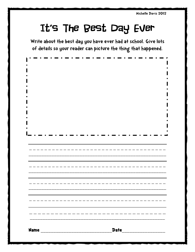 19 Best Images of Second Grade Creative Writing Worksheets ...