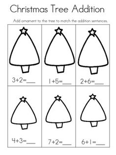 Christmas Addition Worksheets First Grade Image