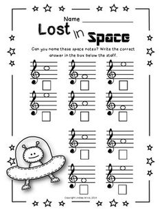 Elementary Music Note Worksheet Image