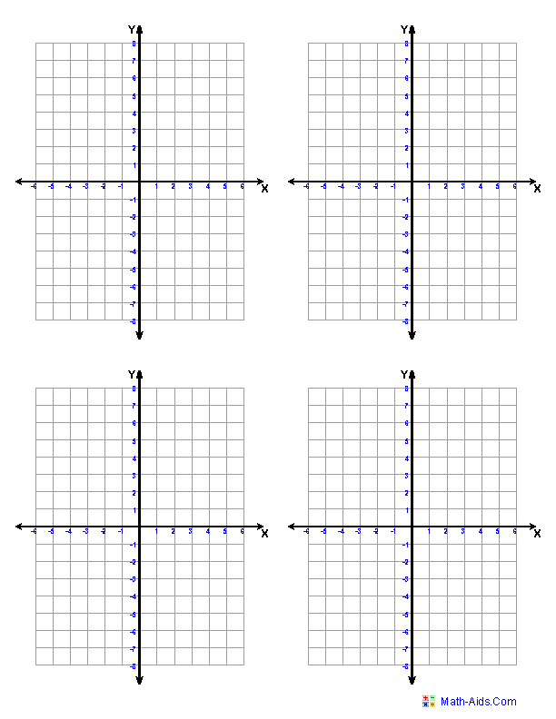 Four Coordinate Graph Paper Image