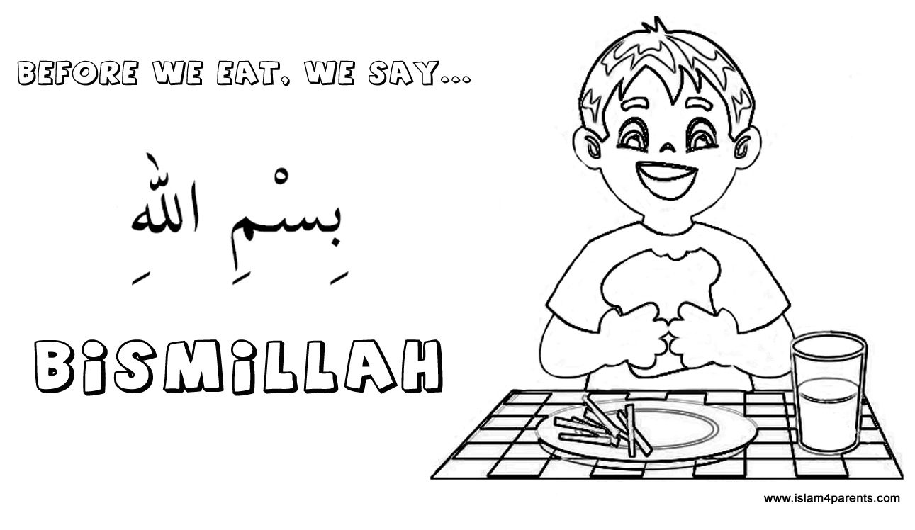 Free Printable Coloring Islamic Worksheet Kids