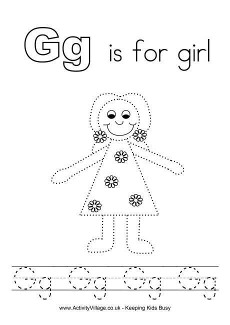 Letter G Tracing Worksheets Preschool Image