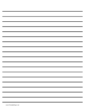 Lined Writing Paper Template Image