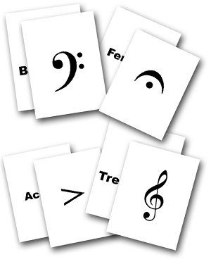 Music Notes Flash Cards Printable