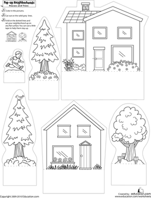 Neighborhood Worksheets Kindergarten
