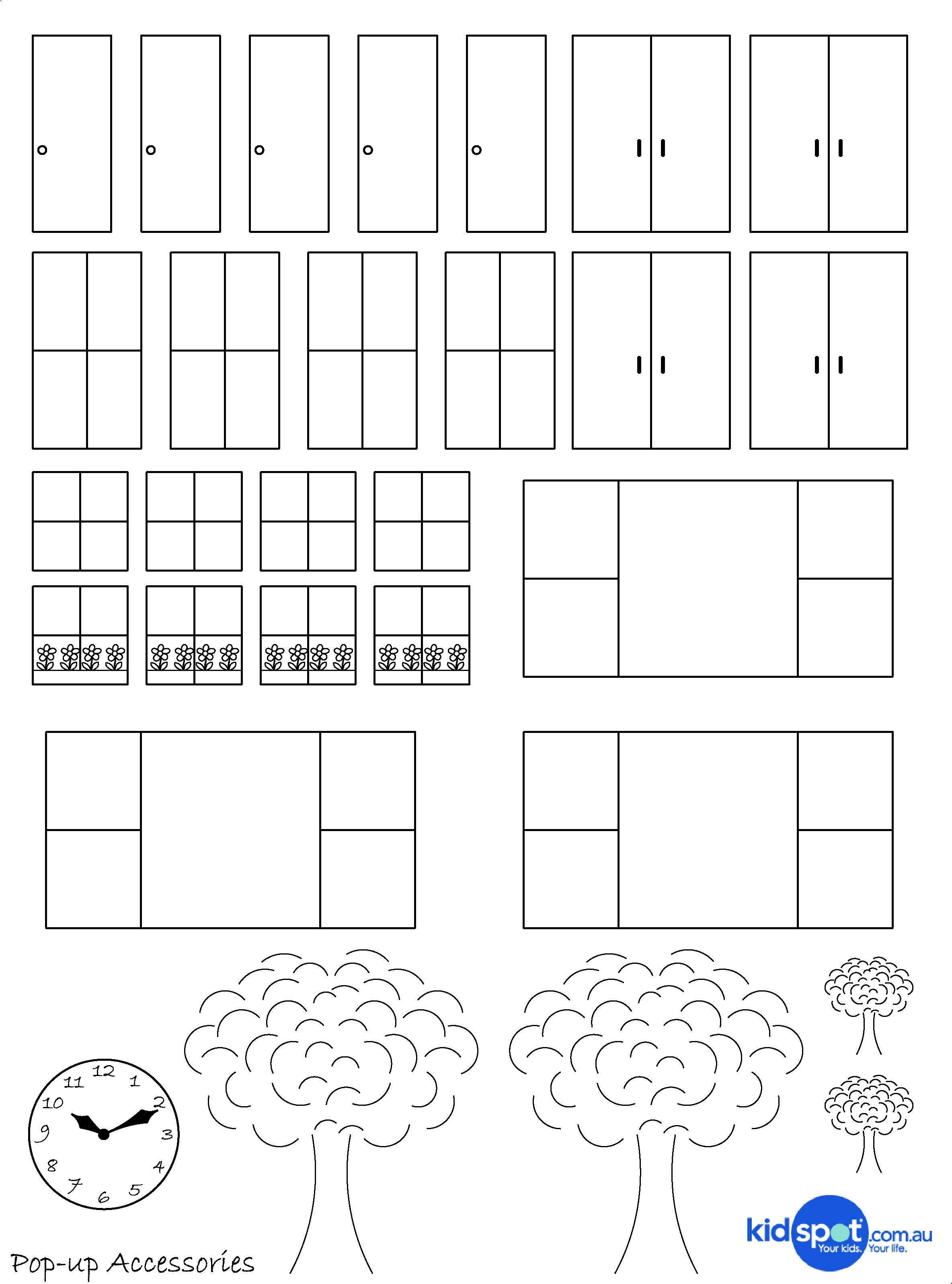 Paper House Template Printable Image