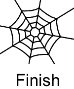 Spider Web Maze Worksheet Image