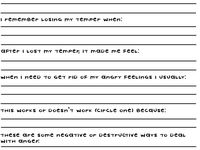 Volcano Anger Management Worksheets Image