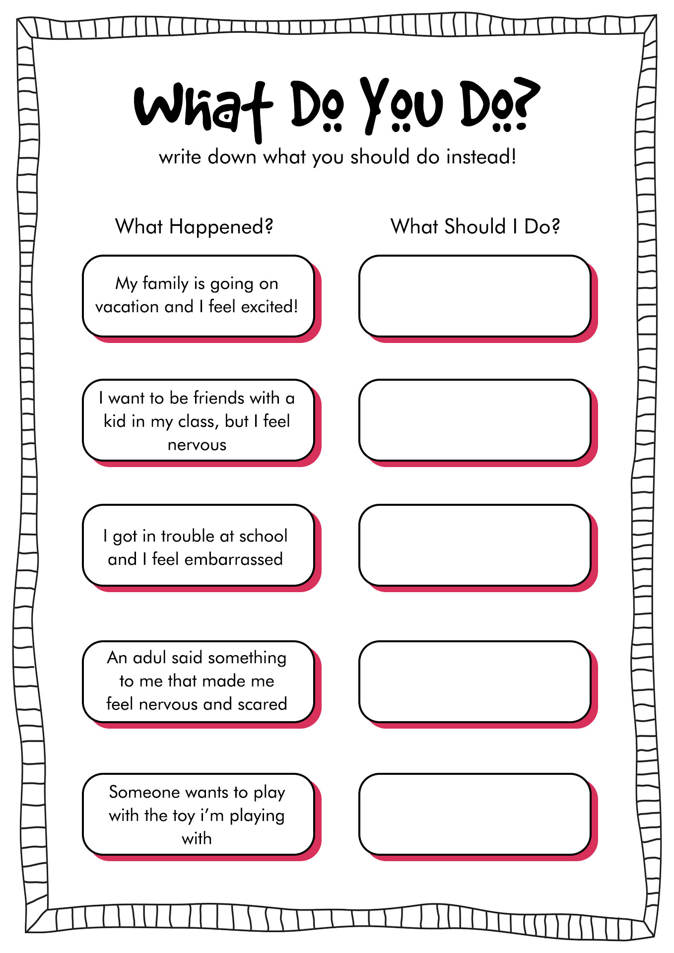 19 Printable Behavior Worksheets For Teens Worksheeto