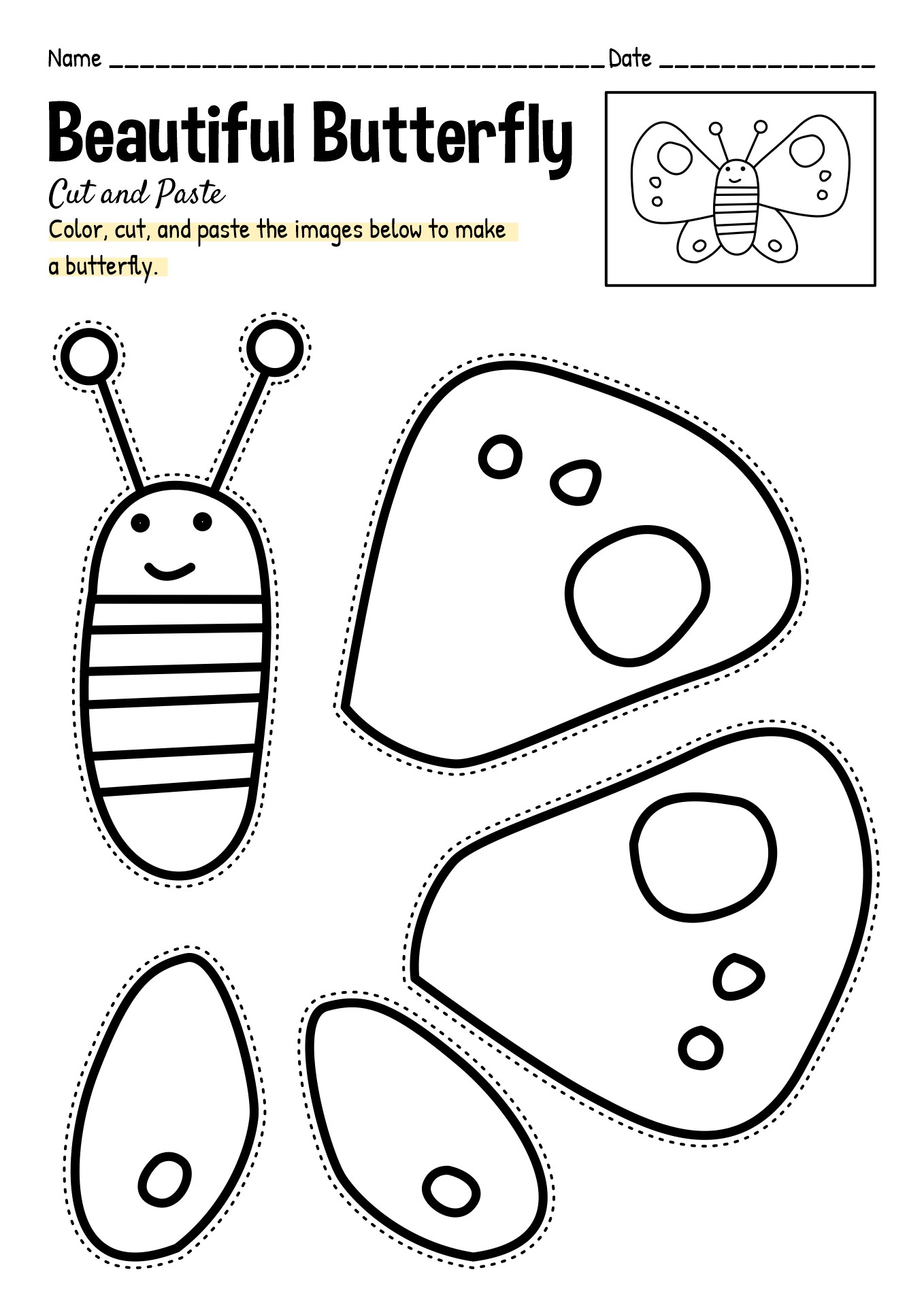Color Cut And Paste Worksheets Free Worksheets Printable