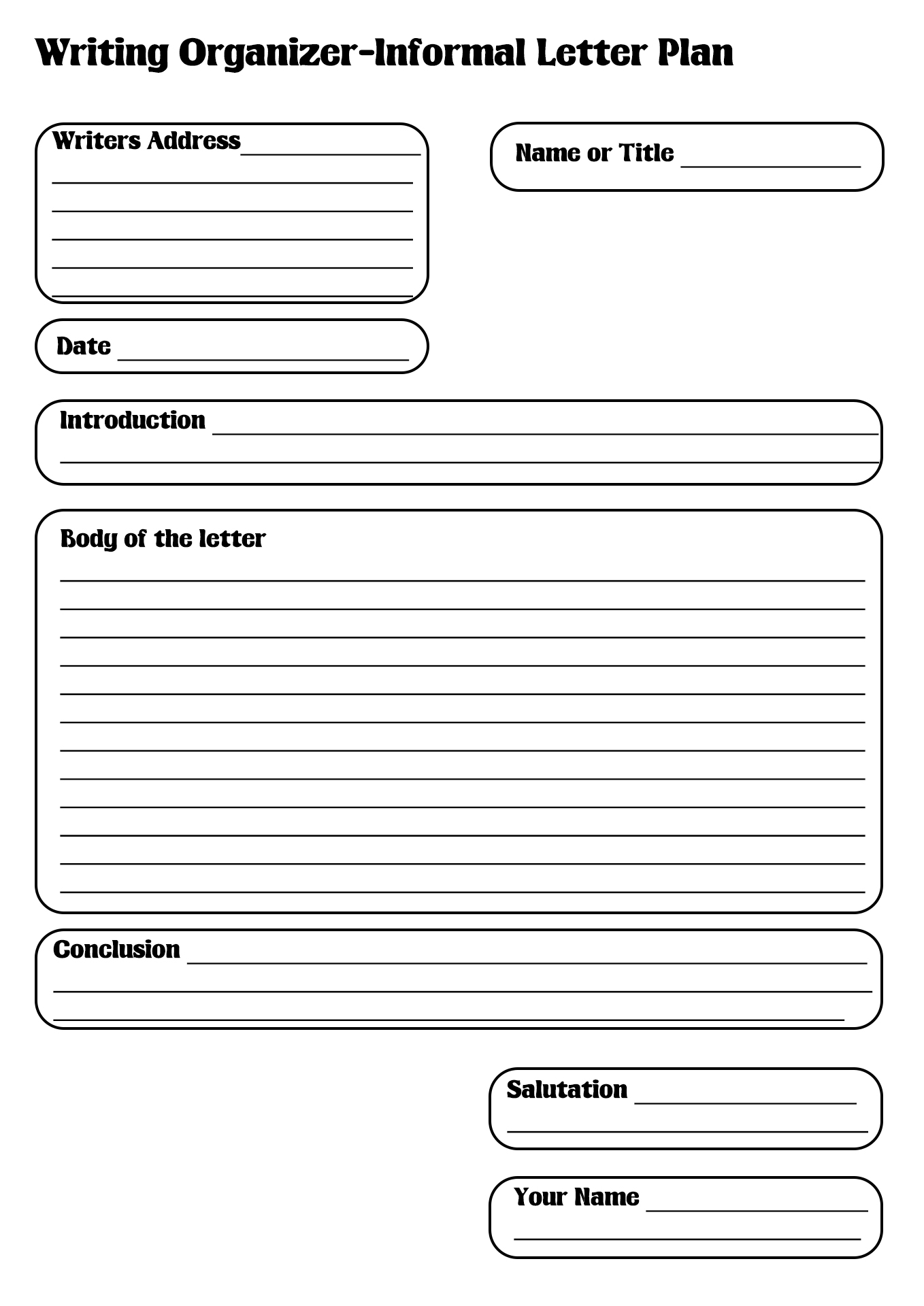 Free Business Letter-Writing Worksheets Image