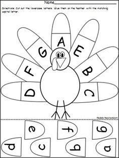 Free Thanksgiving Worksheets for Kindergarten Image