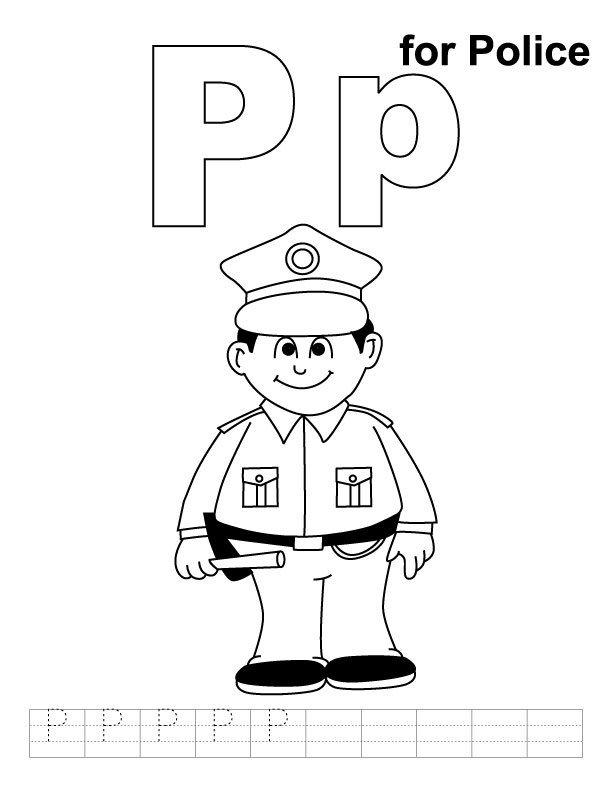 Policeman Coloring Pages Image