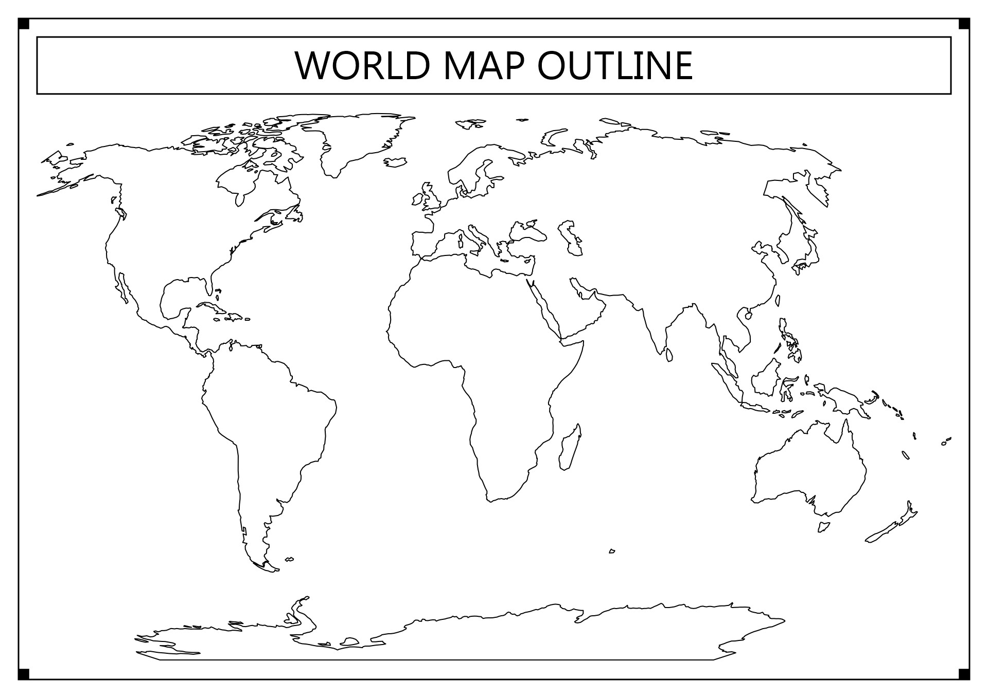 Free Printable Blank World Map Of Continents Printable Blank Templates