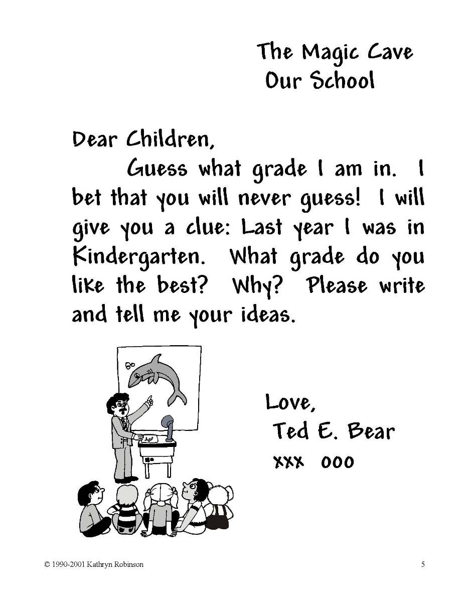 2nd Grade Friendly Letter Example Image