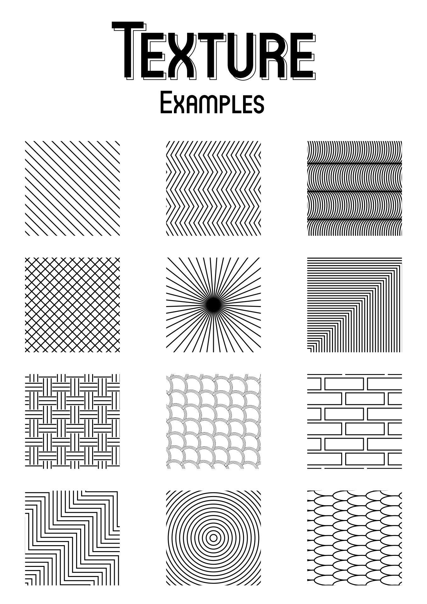 Art Texture Drawing Examples