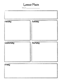Basic Lesson Plan Template