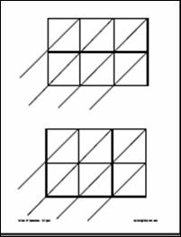 Blank Lattice Multiplication Grids Printable Image