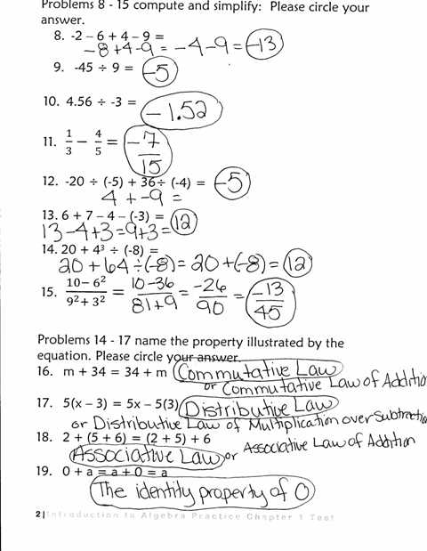 College Algebra Worksheets Image