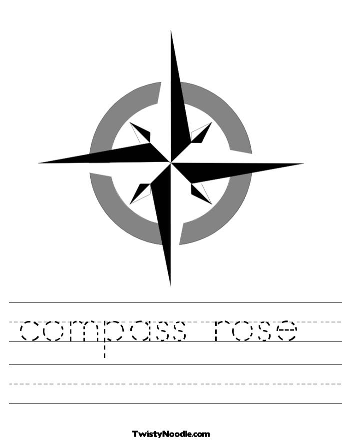 Compass Rose Worksheet Printable Image