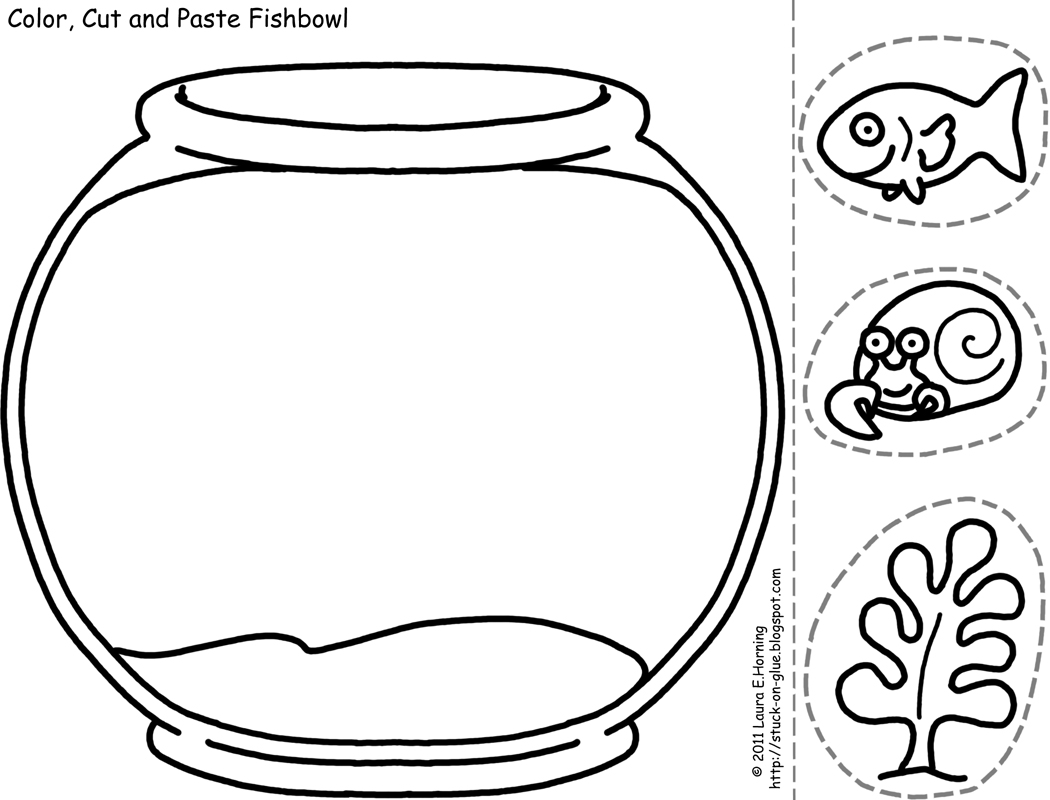 Fish Bowl Template for Kids Image