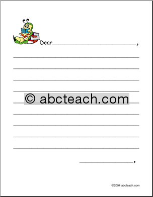 Friendly Letter Writing Paper Image
