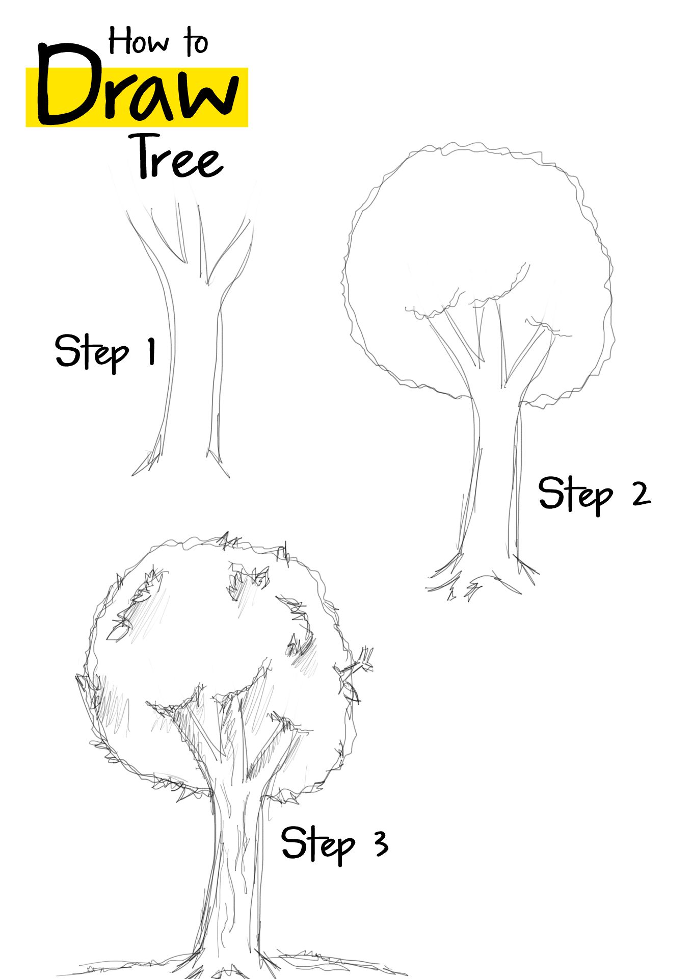 How to Draw Trees Worksheets