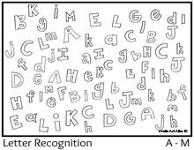 Letter Recognition Worksheets Image