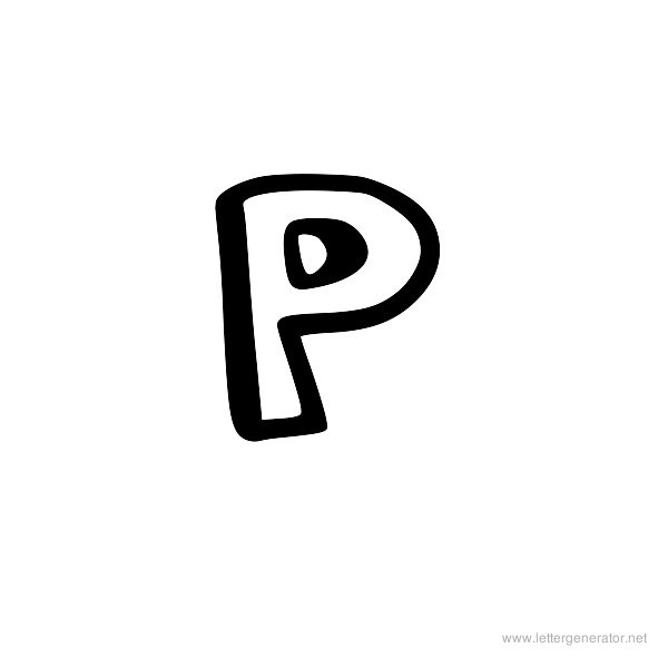 Printable Block Letters Alphabet P Image
