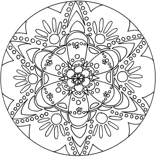 Printable Mandala Coloring Pages