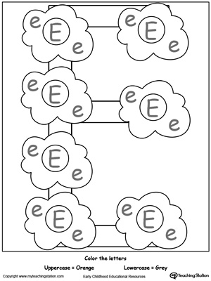 Uppercase and Lowercase Letter E Image