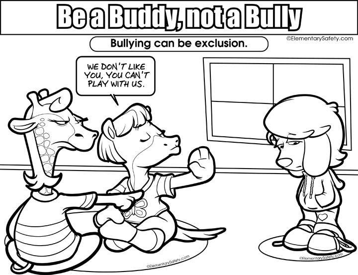 Anti-Bullying Coloring Pages Image