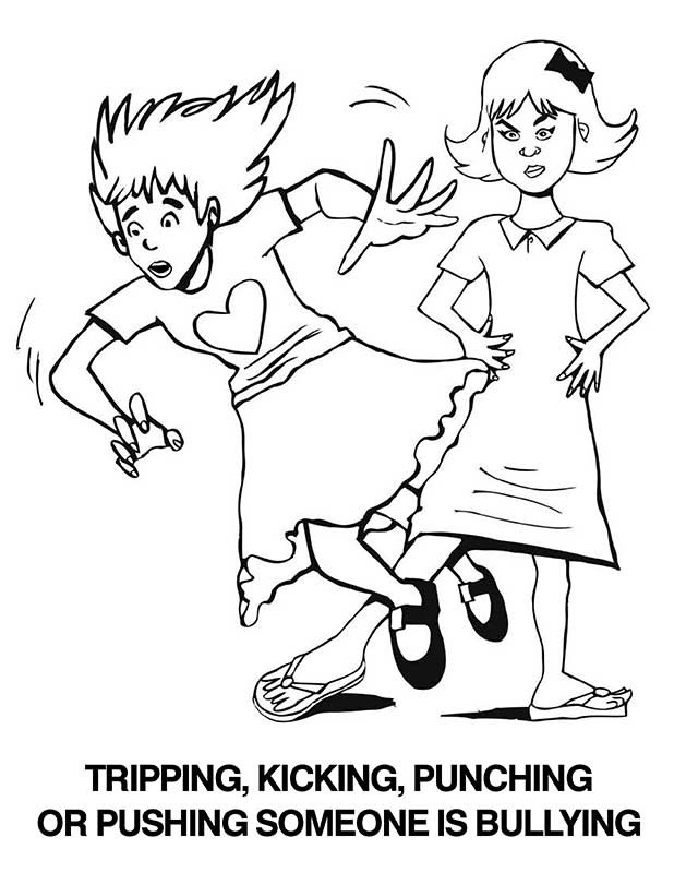 Anti-Bullying Coloring Pages Image