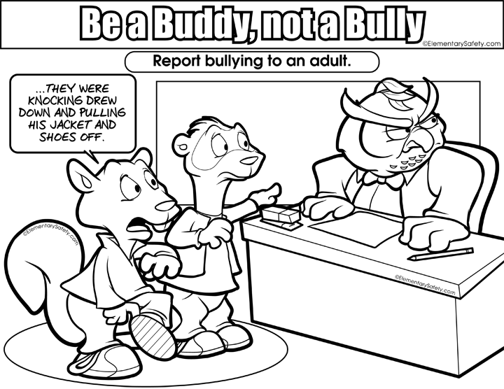 Bullying Coloring Pages for Kids Image