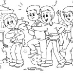 Bullying Coloring Sheets for Kids Image