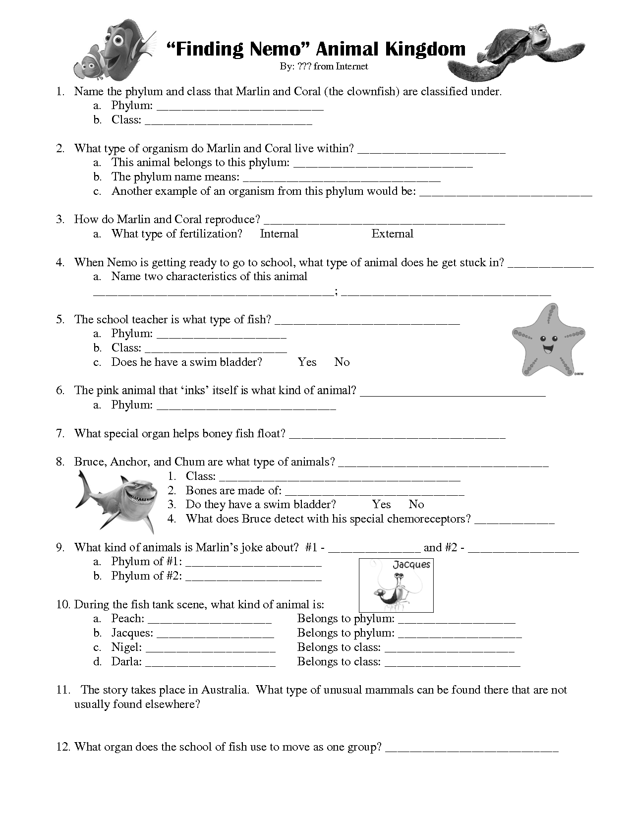 15-finding-nemo-worksheets-with-answer-key-worksheeto