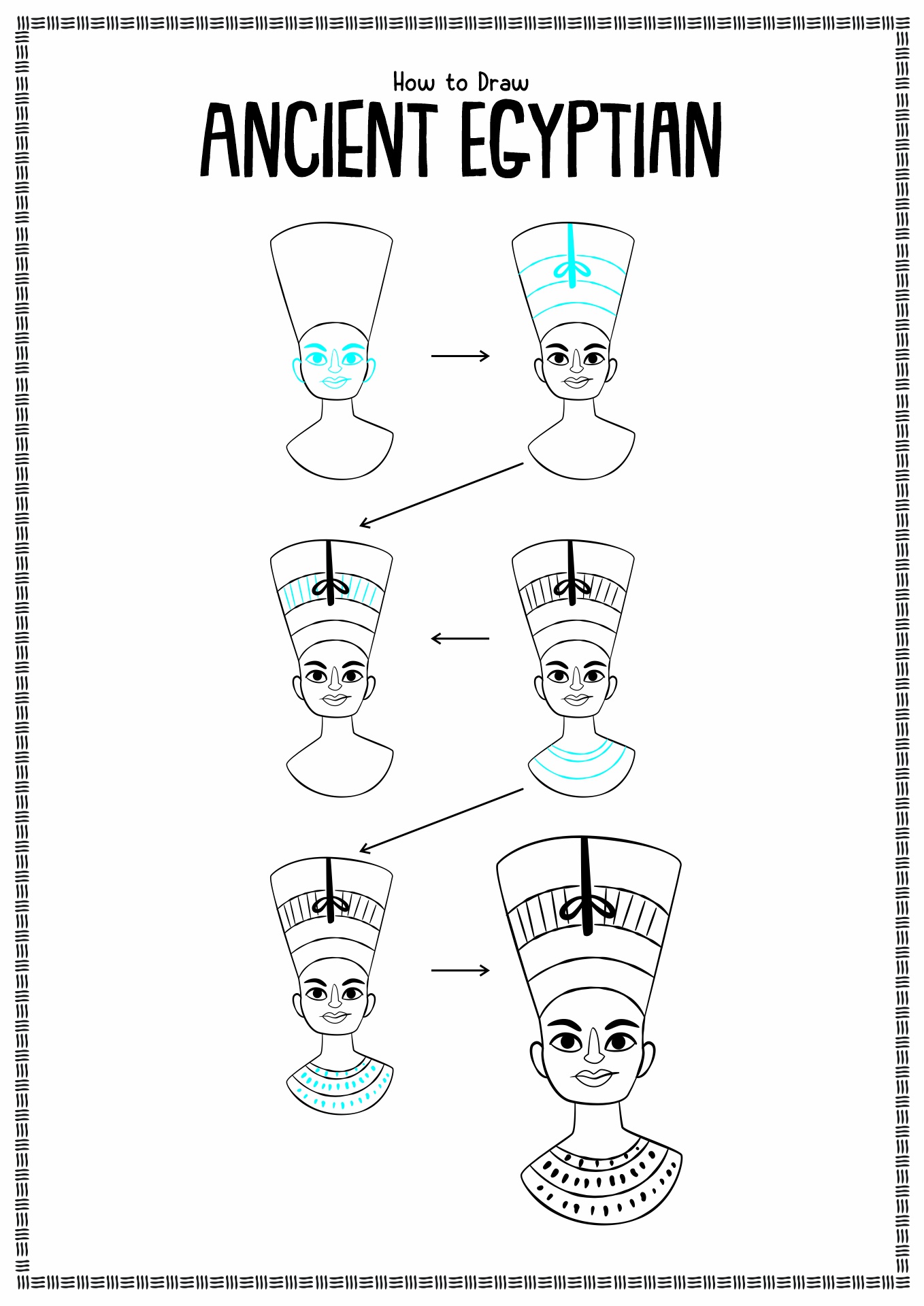 How to Draw Ancient Egyptian People Image
