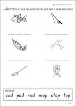 Op Word Family Activity