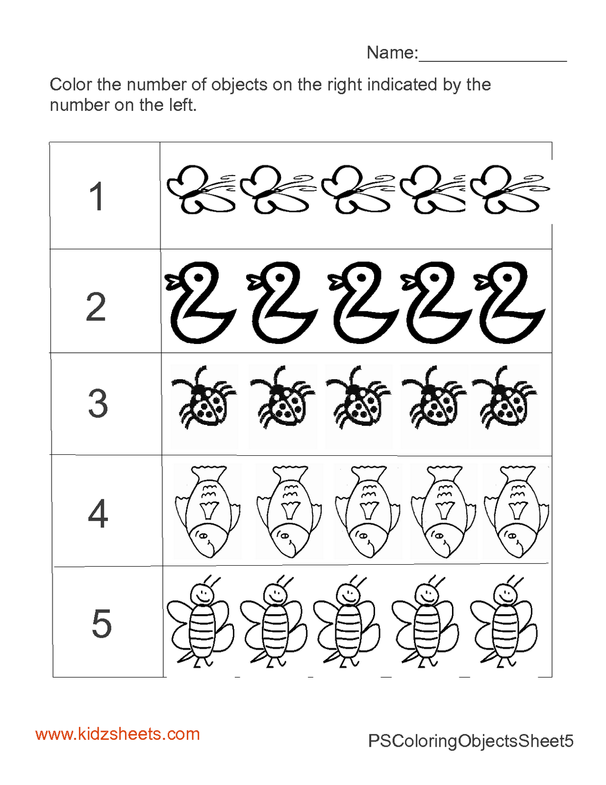 Preschool Counting Worksheets Image