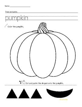 Pumpkin Color Cut Paste Image