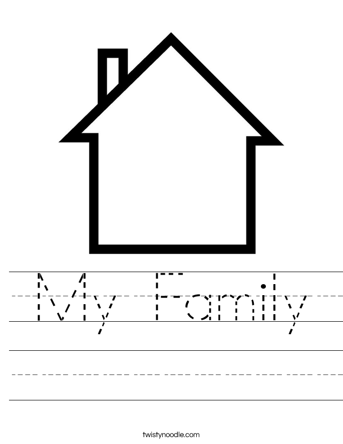 This Is My Family Worksheet Image