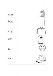 Three Letter Words Worksheet Image