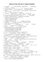9th Grade Grammar Worksheets