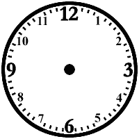 Blank Clock Faces Template Image