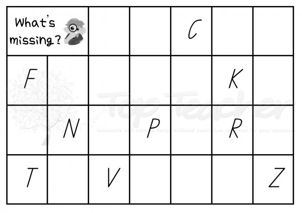 Fill in Missing Letters Worksheets Alphabet Image